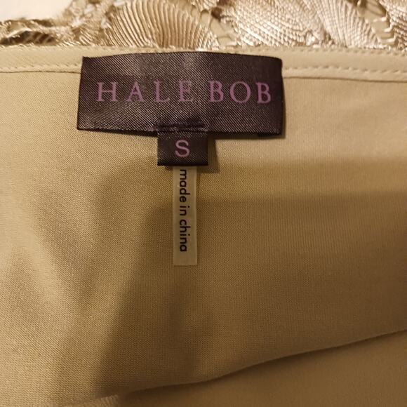 Hale Bob Gold Woven Knit Boatneck Dress NWOT - Picture 12 of 16